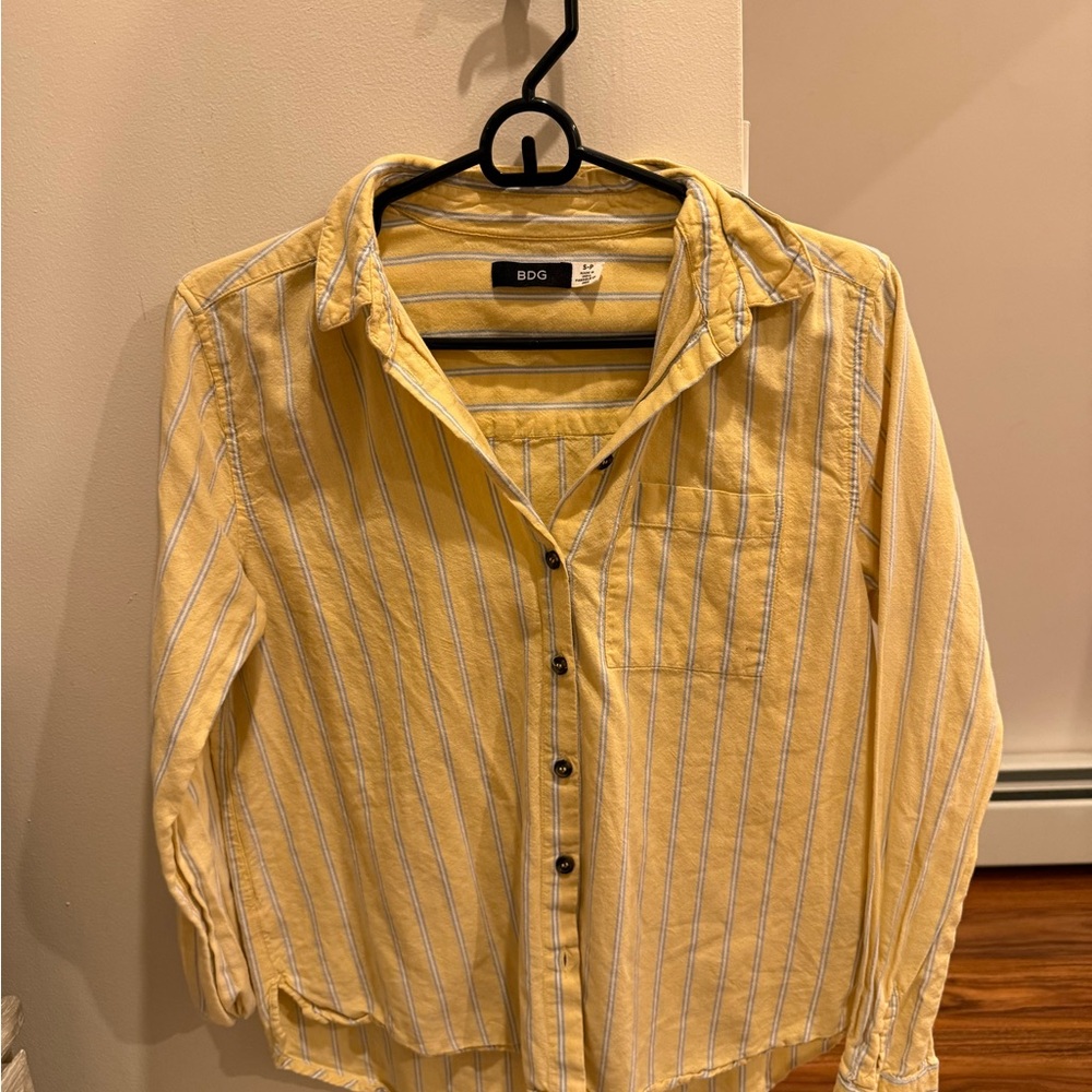 BDG Yellow Striped Shirt
